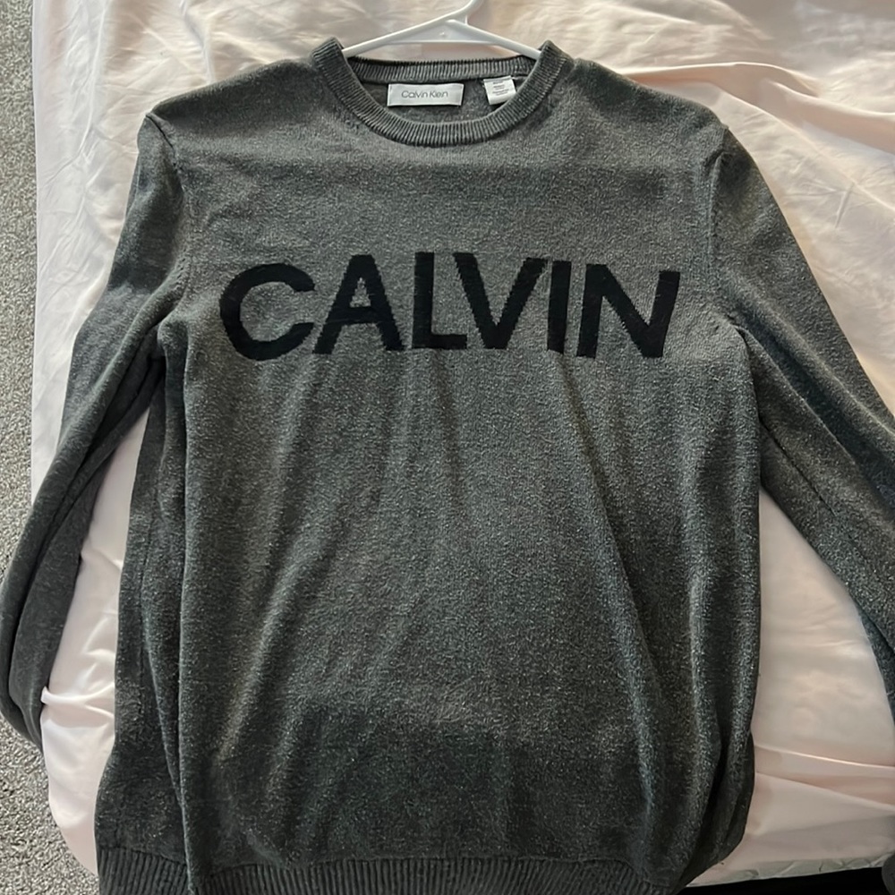 Calvin Klein Gray Long Sleeve Shirt
